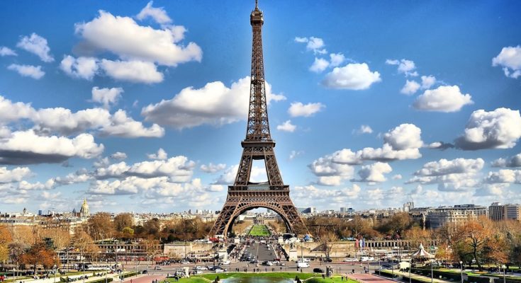 Eiffel tower paris france
